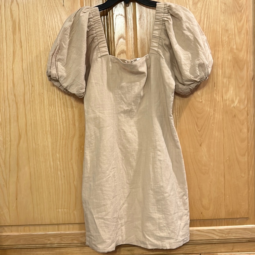 SNDYS Tuscany Linen Dress in Oat - Picture 4 of 10